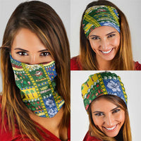 Solomon Islands Christmas Neck Gaiter Festive Beach Vibes - Polynesian Pride