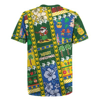 Solomon Islands Christmas Rugby Jersey Festive Beach Vibes - Polynesian Pride