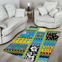 Tuvalu Christmas Area Rug Festive Beach Vibes - Polynesian Pride