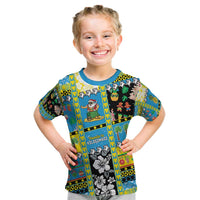 Tuvalu Christmas Kid T Shirt Festive Beach Vibes - Polynesian Pride