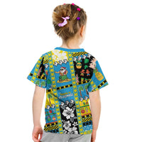 Tuvalu Christmas Kid T Shirt Festive Beach Vibes - Polynesian Pride