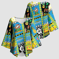 Tuvalu Christmas Kimono Sleeve Blouse Festive Beach Vibes - Polynesian Pride