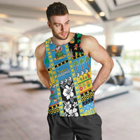 Tuvalu Christmas Men Tank Top Festive Beach Vibes - Polynesian Pride