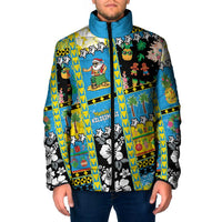 Tuvalu Christmas Padded Jacket Festive Beach Vibes - Polynesian Pride
