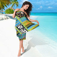 Tuvalu Christmas Sarong Festive Beach Vibes - Polynesian Pride