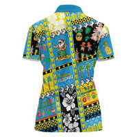 Tuvalu Christmas Women Polo Shirt Festive Beach Vibes - Polynesian Pride