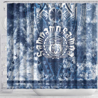 Samoa 685 Shower Curtain Polynesian Pattern Tie Dye Style