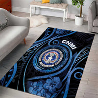 Northern Mariana Islands Area Rug Ocean Floral Pattern LT05