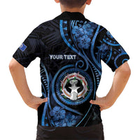 Personalized Northern Mariana Islands Hawaiian Shirt Ocean Floral Pattern