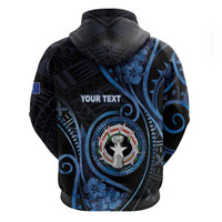 Personalized Northern Mariana Islands Zip Hoodie Ocean Floral Pattern LT05 - Polynesian Pride