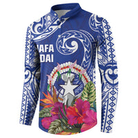 Hafa Adai Northern Mariana Islands Button Sweatshirt Polynesian Tribal Pattern LT05 - Polynesian Pride