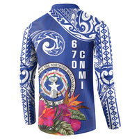Hafa Adai Northern Mariana Islands Button Sweatshirt Polynesian Tribal Pattern LT05 - Polynesian Pride