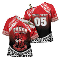 Custom Rugby Tonga MMT Cross Shoulder Shirt Mana O Tonga - Polynesian Pride