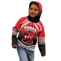 Custom Rugby Tonga MMT Kid Hoodie Mana O Tonga - Polynesian Pride