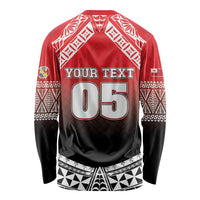 Custom Rugby Tonga MMT Long Sleeve Shirt Mana O Tonga - Polynesian Pride