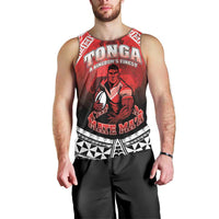 Custom Rugby Tonga MMT Men Tank Top Mana O Tonga - Polynesian Pride