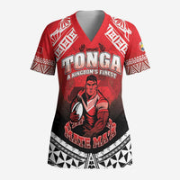 Custom Rugby Tonga MMT Scrub Top Mana O Tonga - Polynesian Pride