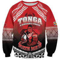 Custom Rugby Tonga MMT Sweatshirt Mana O Tonga - Polynesian Pride