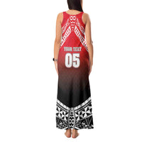 Custom Rugby Tonga MMT Tank Maxi Dress Mana O Tonga - Polynesian Pride