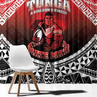 Rugby Tonga MMT Window Curtain Mana O Tonga - Polynesian Pride