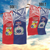 Rugby Samoa And Tonga Garden Flag Toa Samoa With Mate Maa - Polynesian Pride