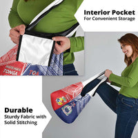 Rugby Samoa And Tonga Grocery Bag Toa Samoa With Mate Maa - Polynesian Pride