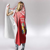 Rugby Samoa And Tonga Hooded Blanket Toa Samoa With Mate Maa - Polynesian Pride