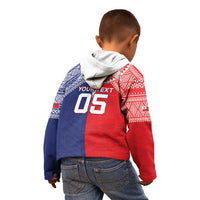 Custom Rugby Samoa And Tonga Kid Hoodie Toa Samoa With Mate Maa LT05 - Polynesian Pride