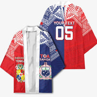 Custom Rugby Samoa And Tonga Kimono Toa Samoa With Mate Maa - Polynesian Pride