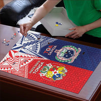 Rugby Samoa And Tonga Puzzle Toa Samoa With Mate Maa - Polynesian Pride