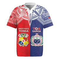 Custom Rugby Samoa And Tonga Rugby Jersey Toa Samoa With Mate Maa - Polynesian Pride