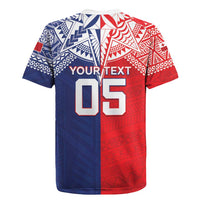Custom Rugby Samoa And Tonga Rugby Jersey Toa Samoa With Mate Maa - Polynesian Pride