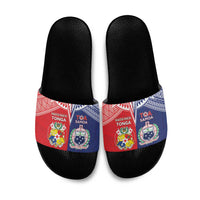 Rugby Samoa And Tonga Slide Sandals Toa Samoa With Mate Maa - Polynesian Pride