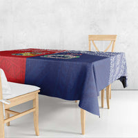 Rugby Samoa And Tonga Tablecloth Toa Samoa With Mate Maa - Polynesian Pride