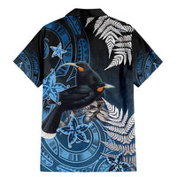 New Zealand Huia Bird Family Matching Mermaid Dress and Hawaiian Shirt Aotearoa Maori Pattern