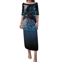 New Zealand Huia Bird Puletasi Aotearoa Maori Pattern