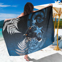 New Zealand Huia Bird Sarong Aotearoa Maori Pattern