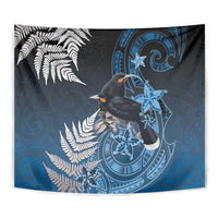 New Zealand Huia Bird Tapestry Aotearoa Maori Pattern