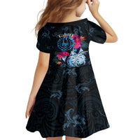 Tahiti Ia Orana Family Matching Off Shoulder Short Dress and Hawaiian Shirt Polynesian Turtle With Coat Of Arms LT05 - Polynesian Pride