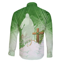 Happy Palm Sunday Family Matching Puletasi and Hawaiian Shirt With Polynesian Pattern LT05 - Polynesian Pride