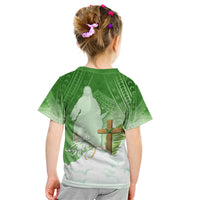 Happy Palm Sunday Kid T Shirt With Polynesian Pattern LT05 - Polynesian Pride