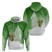 Happy Palm Sunday Zip Hoodie With Polynesian Pattern LT05 - Polynesian Pride