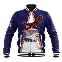 Personalised American Samoa Flag Day Baseball Jacket Flag Style