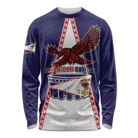 Personalised American Samoa Flag Day Long Sleeve Shirt Flag Style