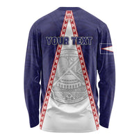 Personalised American Samoa Flag Day Long Sleeve Shirt Flag Style