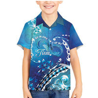 Polynesia Autism Awareness Family Matching Mermaid Dress and Hawaiian Shirt Be In Awe Of My 'Tism