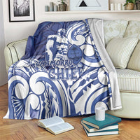 Guam Chief Kepuha Blanket Chamorro Pride LT05 Blue - Polynesian Pride