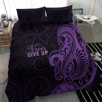Lupus Warrior Bedding Set Never Give Up Polynesian Style