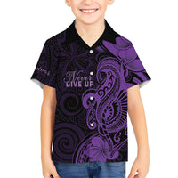 Personalised Lupus Warrior Family Matching Off The Shoulder Long Sleeve Dress and Hawaiian Shirt Never Give Up Polynesian Style