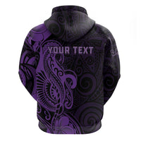 Personalised Lupus Warrior Hoodie Never Give Up Polynesian Style LT05 - Polynesian Pride